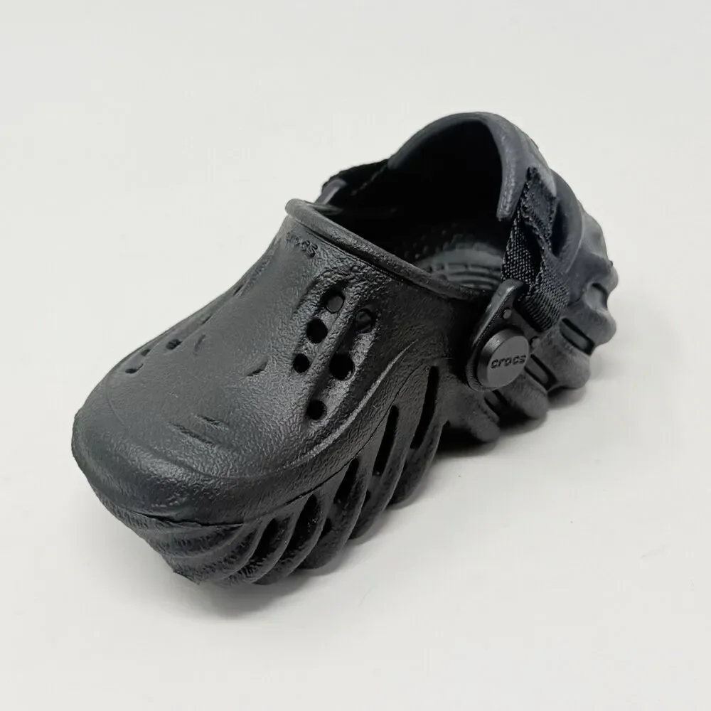 Crocs Echo Clog Shoes Toddler Baby Size 4 Black Comfort Summer Water Beach